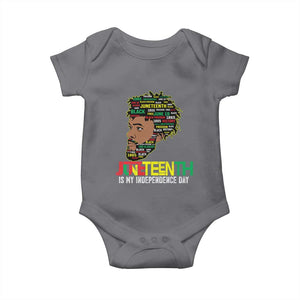 Juneteenth 1865 King Baby Onesie June 19th Black Freedom African American History TS01 Charcoal Print Your Wear