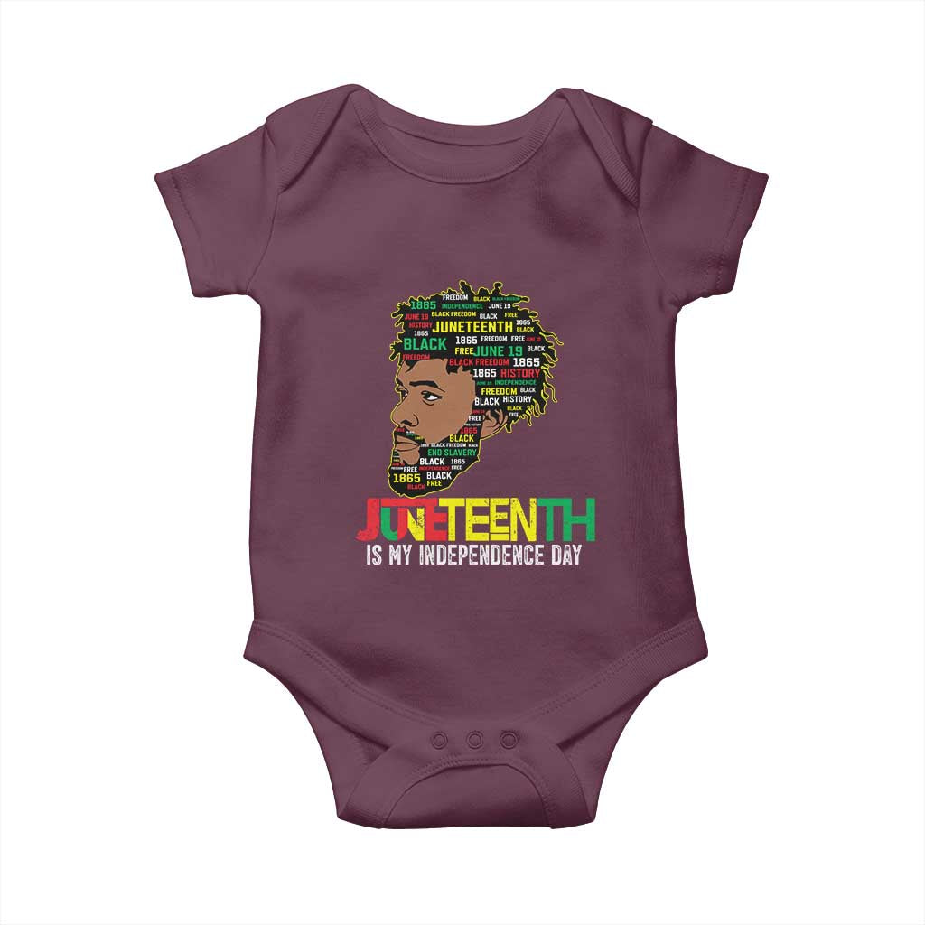 Juneteenth 1865 King Baby Onesie June 19th Black Freedom African American History TS01 Maroon Print Your Wear
