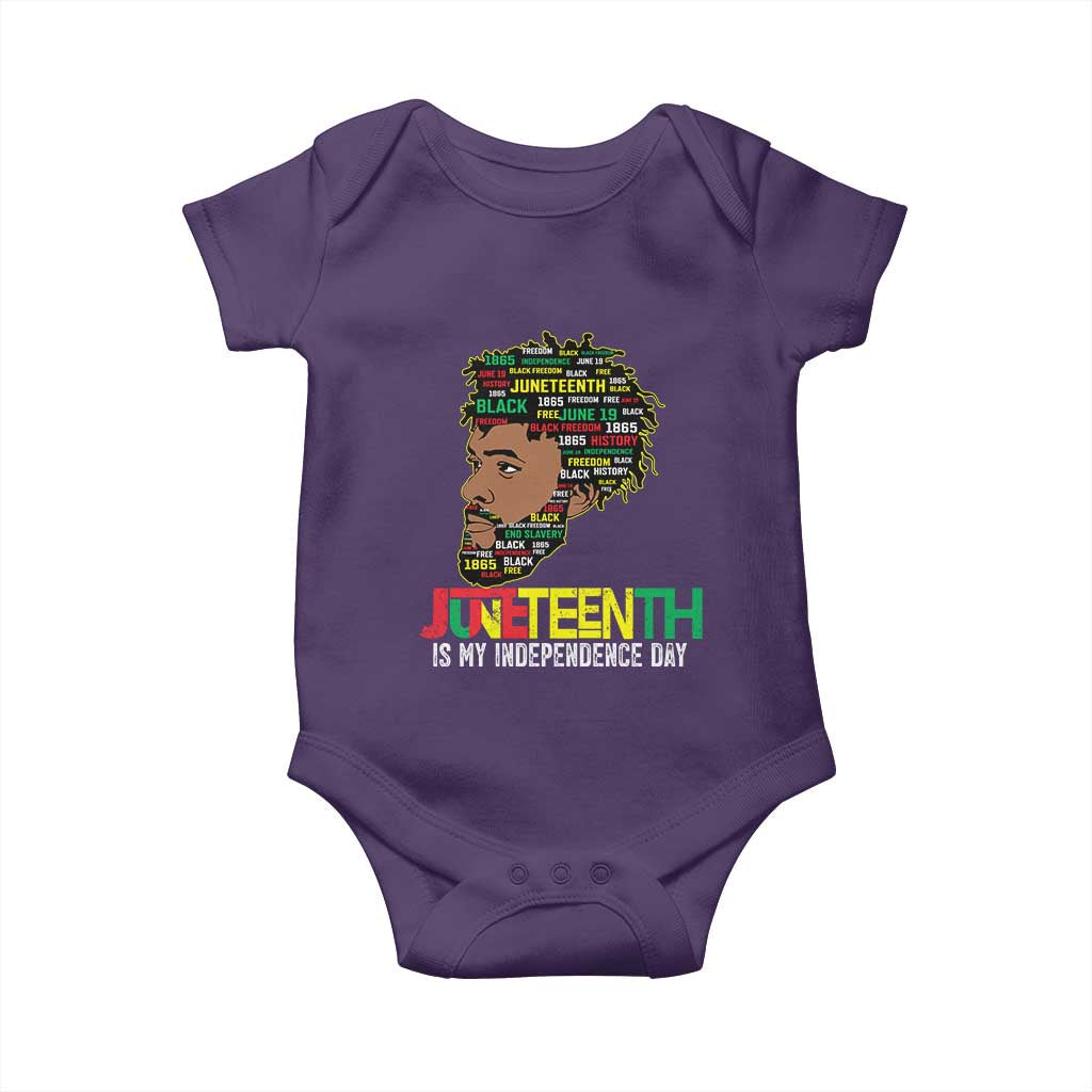 Juneteenth 1865 King Baby Onesie June 19th Black Freedom African American History TS01 Purple Print Your Wear