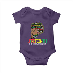 Juneteenth 1865 King Baby Onesie June 19th Black Freedom African American History TS01 Purple Print Your Wear