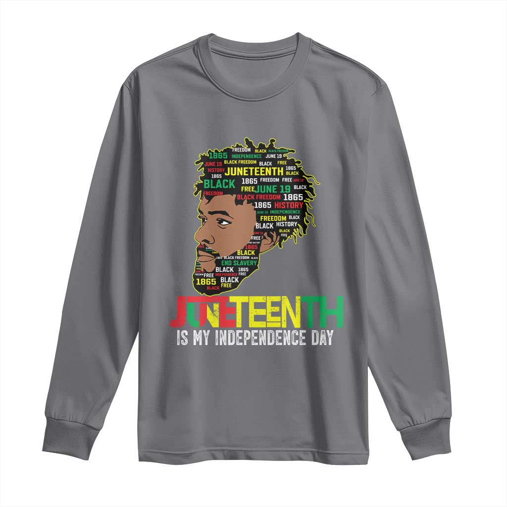 Juneteenth 1865 King Long Sleeve Shirt June 19th Black Freedom African American History TS01 Charcoal Print Your Wear