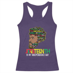 Juneteenth 1865 King Racerback Tank Top June 19th Black Freedom African American History TS01 Purple Print Your Wear