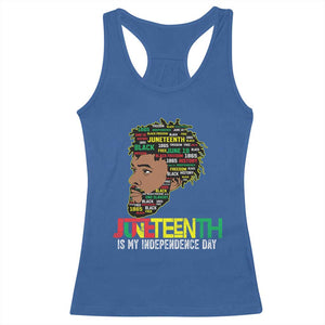 Juneteenth 1865 King Racerback Tank Top June 19th Black Freedom African American History TS01 Royal Blue Print Your Wear