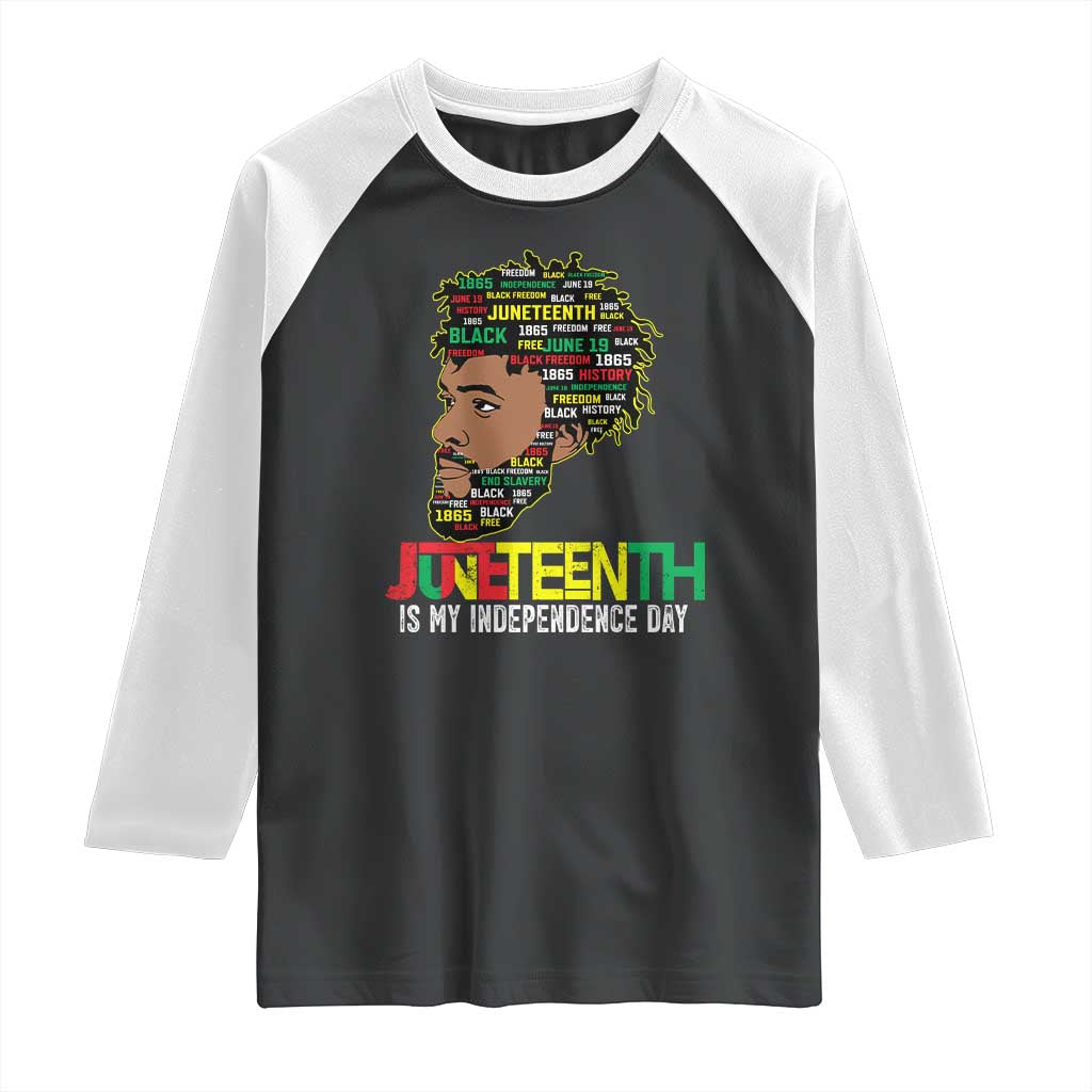 Juneteenth 1865 King Raglan Shirt June 19th Black Freedom African American History TS01 Black White Print Your Wear