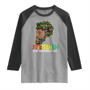 Juneteenth 1865 King Raglan Shirt June 19th Black Freedom African American History TS01 Sport Gray Black Print Your Wear