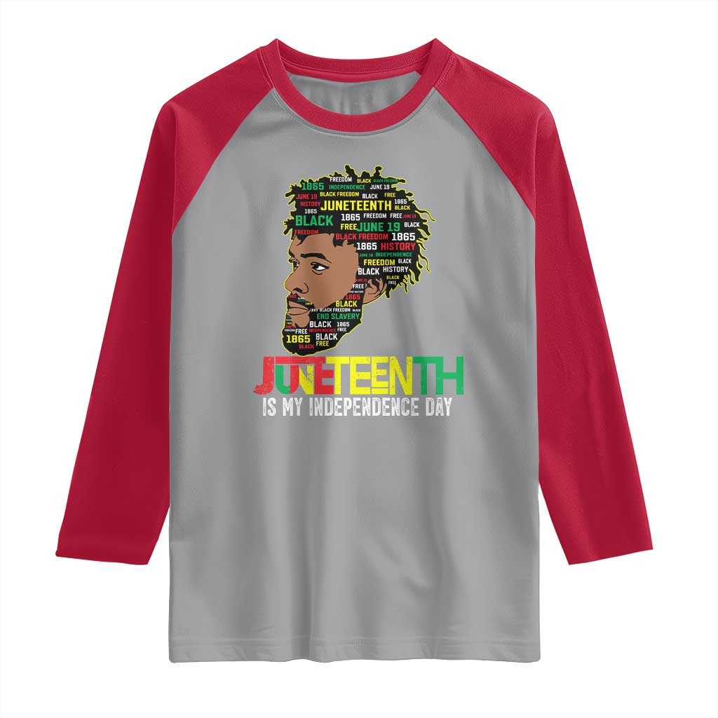 Juneteenth 1865 King Raglan Shirt June 19th Black Freedom African American History TS01 Sport Gray Red Print Your Wear