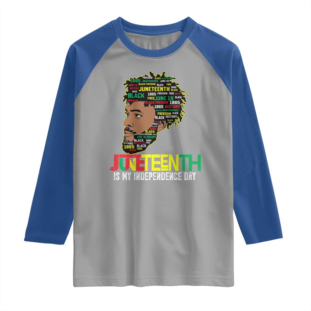 Juneteenth 1865 King Raglan Shirt June 19th Black Freedom African American History TS01 Sport Gray Royal Print Your Wear