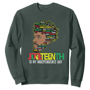 Juneteenth Celebrating Black Freedom African American 1865 Sweatshirt TS01 Dark Forest Green Printyourwear
