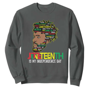 Juneteenth Celebrating Black Freedom African American 1865 Sweatshirt TS01 Dark Heather Printyourwear