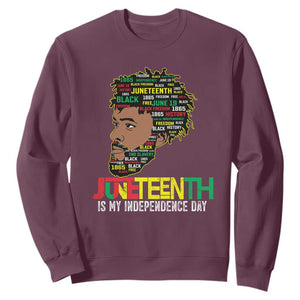 Juneteenth Celebrating Black Freedom African American 1865 Sweatshirt TS01 Maroon Printyourwear
