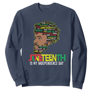Juneteenth Celebrating Black Freedom African American 1865 Sweatshirt TS01 Navy Printyourwear