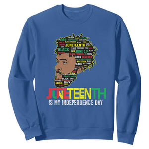 Juneteenth Celebrating Black Freedom African American 1865 Sweatshirt TS01 Royal Blue Printyourwear