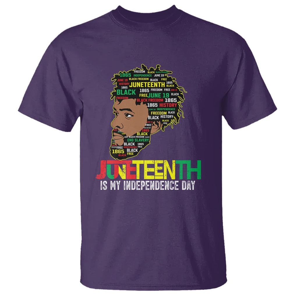 Juneteenth Celebrating Black Freedom African American 1865 T Shirt TS01 Purple Printyourwear