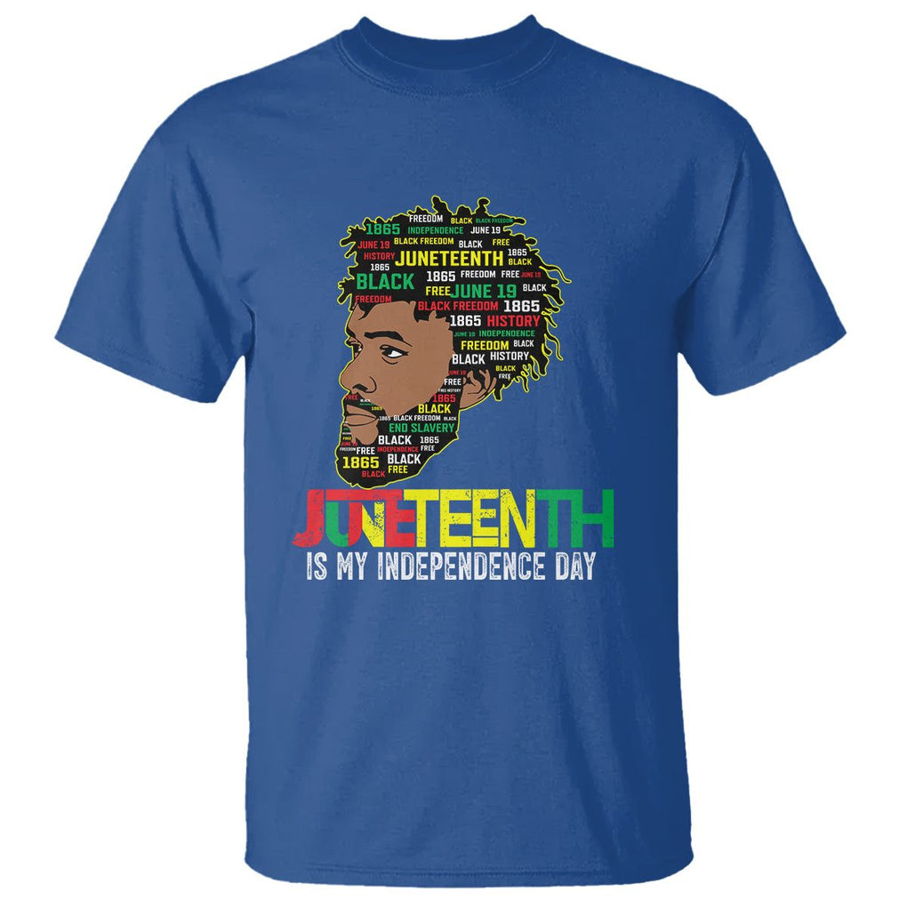 Juneteenth Celebrating Black Freedom African American 1865 T Shirt TS01 Royal Blue Printyourwear