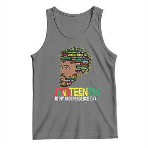 Juneteenth 1865 King Tank Top June 19th Black Freedom African American History TS01 Black Heather Print Your Wear