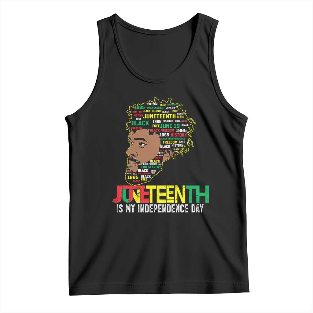 Juneteenth 1865 King Tank Top June 19th Black Freedom African American History TS01 Black Print Your Wear