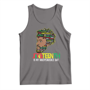 Juneteenth 1865 King Tank Top June 19th Black Freedom African American History TS01 Deep Heather Print Your Wear