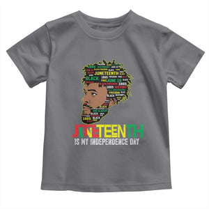 Juneteenth 1865 King Toddler T Shirt June 19th Black Freedom African American History TS01 Charcoal Print Your Wear