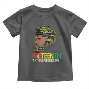 Juneteenth 1865 King Toddler T Shirt June 19th Black Freedom African American History TS01 Dark Heather Print Your Wear