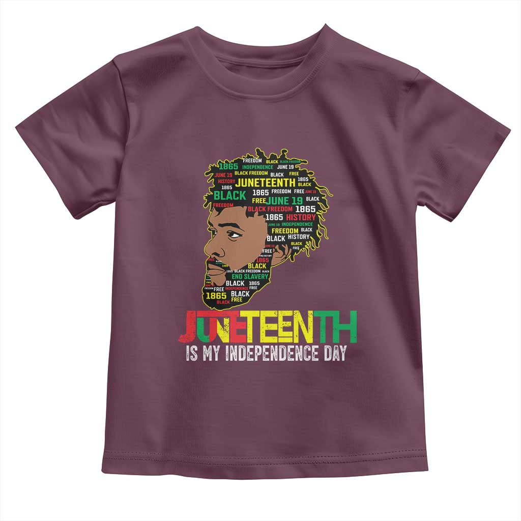 Juneteenth 1865 King Toddler T Shirt June 19th Black Freedom African American History TS01 Maroon Print Your Wear