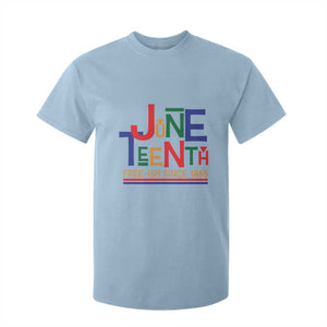 Free Ish T Shirt For Kid Juneteenth Celebration Since 1865 Retro TS01 Light Blue Print Your Wear