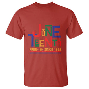 Free Ish T Shirt Juneteenth Celebration Since 1865 Retro TS01 Red Printyourwear