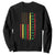 Happy Juneteenth Flag Sweatshirt Melanin Black Pride Pan African 1865 TS01 Black Printyourwear