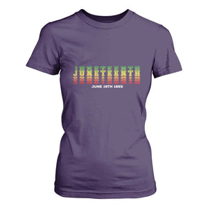 Juneteenth Is My Independence Day T Shirt For Women TS01 Purple Print Your Wear