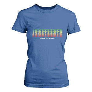 Juneteenth Is My Independence Day T Shirt For Women TS01 Royal Blue Print Your Wear