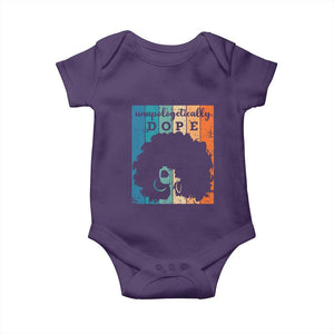 Unapologetically Dope Black Baby Onesie African American Pride TS01 Purple Print Your Wear