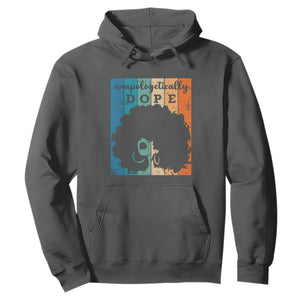 Unapologetically Dope Black History Month African American Hoodie TS01 Dark Heather Printyourwear