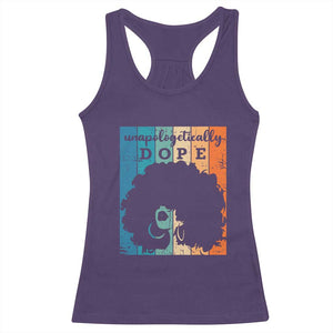 Unapologetically Dope Black Racerback Tank Top African American Pride TS01 Purple Print Your Wear