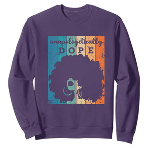 Unapologetically Dope Black History Month African American Sweatshirt TS01 Purple Printyourwear