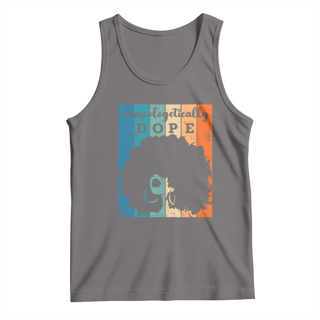 Unapologetically Dope Black Tank Top African American Pride TS01 Deep Heather Print Your Wear