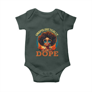 Black Women Unapologetically Dope Baby Onesie Juneteenth Black History TS01 Print Your Wear