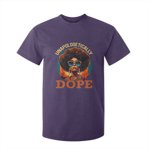 Black Women Unapologetically Dope T Shirt For Kid Juneteenth Black History TS01 Purple Print Your Wear