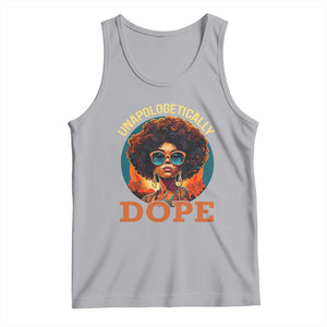 Black Women Unapologetically Dope Tank Top Juneteenth Black History TS01 Athletic Heather Print Your Wear