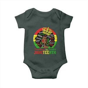 Black Women Baby Onesie Remembering My Ancestors Juneteenth Celebrate TS01 Print Your Wear
