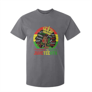 Black Women T Shirt For Kid Remembering My Ancestors Juneteenth Celebrate TS01 Charcoal Print Your Wear