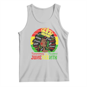 Black Women Tank Top Remembering My Ancestors Juneteenth Celebrate TS01 Ash Print Your Wear