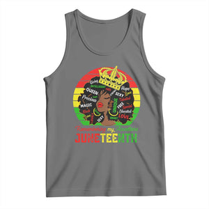 Black Women Tank Top Remembering My Ancestors Juneteenth Celebrate TS01 Black Heather Print Your Wear