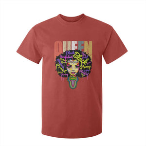 Black Queen T Shirt For Kid Proud Melanin Strong Educated Retro Vintage TS01 Red Print Your Wear