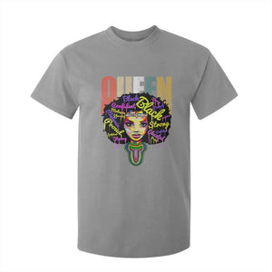 Black Queen T Shirt For Kid Proud Melanin Strong Educated Retro Vintage TS01 Sport Gray Print Your Wear