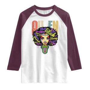 Black Queen Raglan Shirt Proud Melanin Strong Educated Retro Vintage TS01 White Maroon Print Your Wear