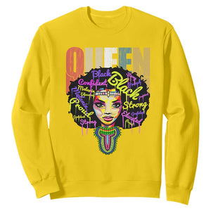 Black Queen Sweatshirt Proud Melanin Strong Educated Retro Vintage TS01 Daisy Printyourwear