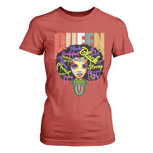 Black Queen T Shirt For Women Proud Melanin Strong Educated Retro Vintage TS01 Red Print Your Wear
