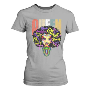 Black Queen T Shirt For Women Proud Melanin Strong Educated Retro Vintage TS01 Sport Gray Print Your Wear