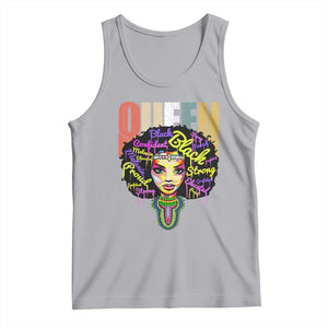 Black Queen Tank Top Proud Melanin Strong Educated Retro Vintage TS01 Athletic Heather Print Your Wear