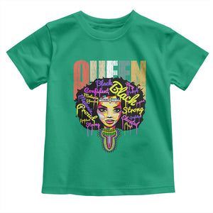 Black Queen Toddler T Shirt Proud Melanin Strong Educated Retro Vintage TS01 Irish Green Print Your Wear