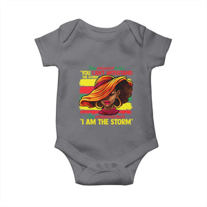 Proud Black African American Ladies Baby Onesie Black History Month TS01 Charcoal Print Your Wear